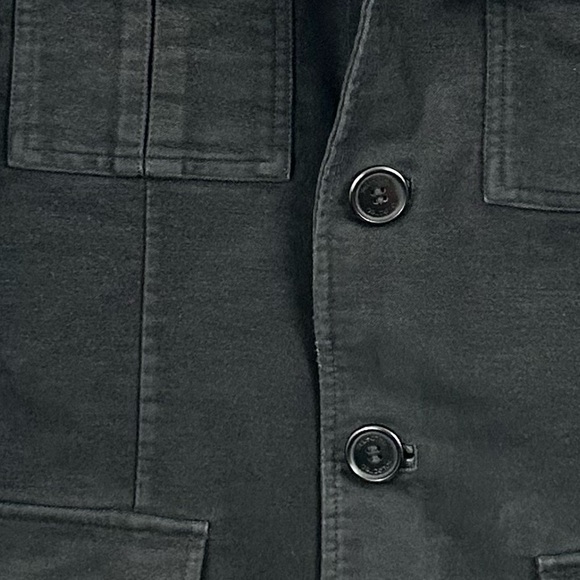 Selected Antique Moleskin Blazer Jacket Black Size 48 - Picture 5 of 16